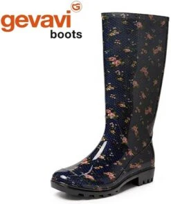 Merkloos Dames PVC Laars Sara - Blauw - 39 -Buitenkampeeruitrusting 1004x1200 3