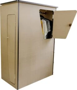 Camper Keuken MDF - Linkerkant EU - Inclusief Kledingstang + Wijnrek - Onbewerkt - Inbouw Kasten Inrichting Kampeerauto Caravan -Buitenkampeeruitrusting 1017x1200