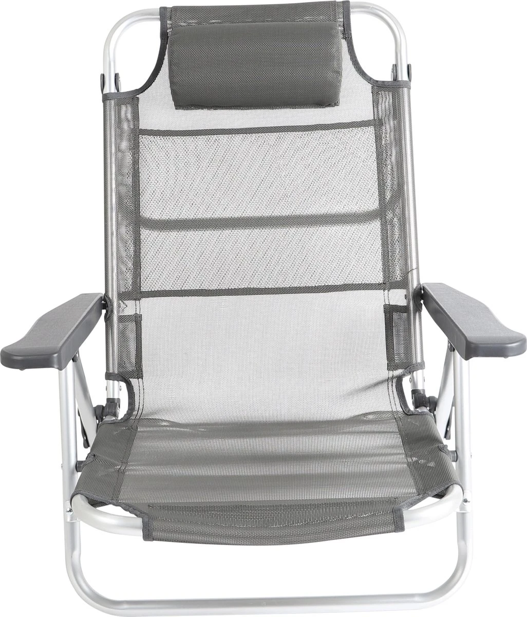 Bo-Camp Beach Chair - Monaco - Aluminium - Grijs 11 Bo-Camp Beach Chair - Monaco - Aluminium - Grijs - Afbeelding 9