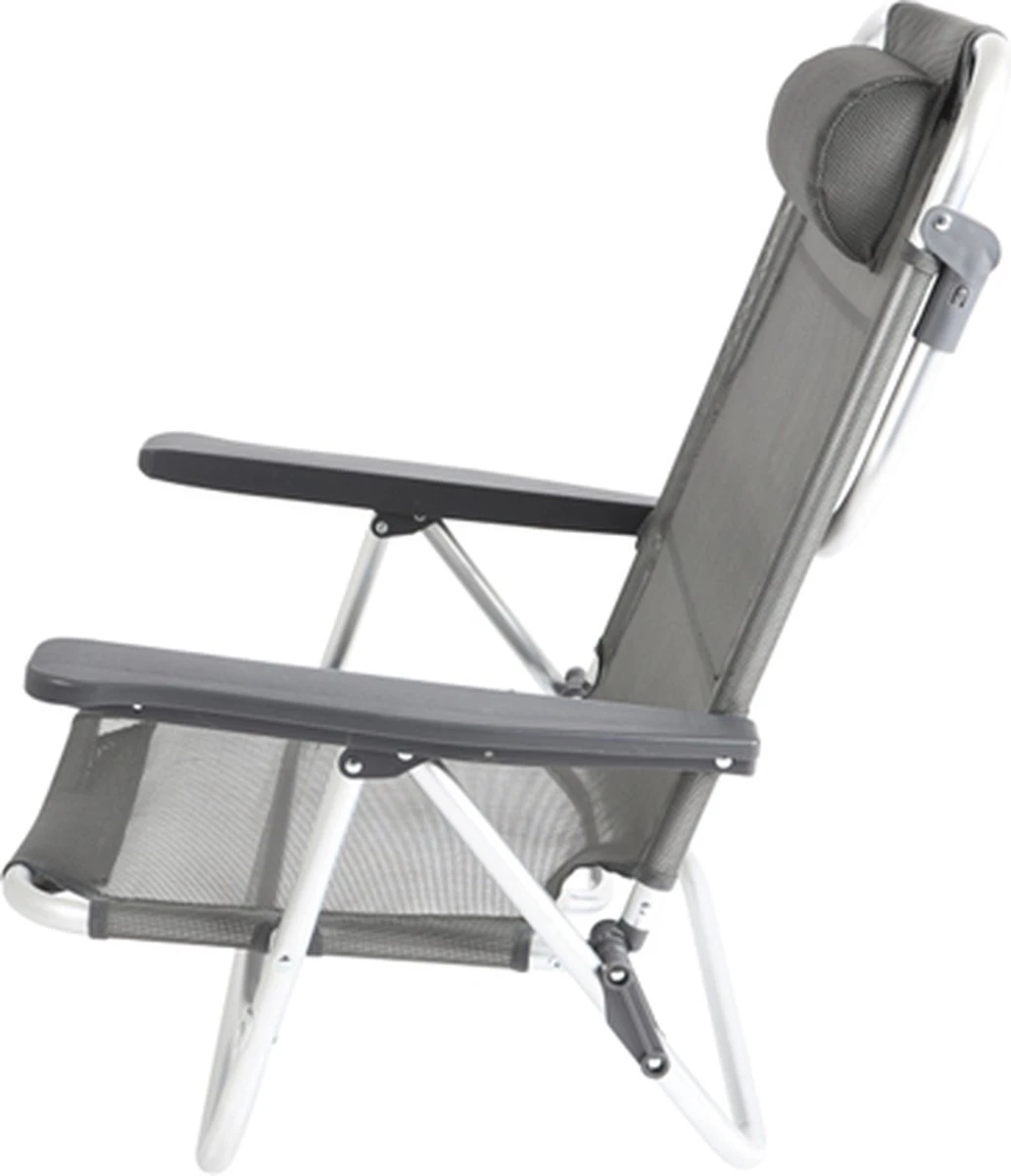 Bo-Camp Beach Chair - Monaco - Aluminium - Grijs 15 Bo-Camp Beach Chair - Monaco - Aluminium - Grijs - Afbeelding 13