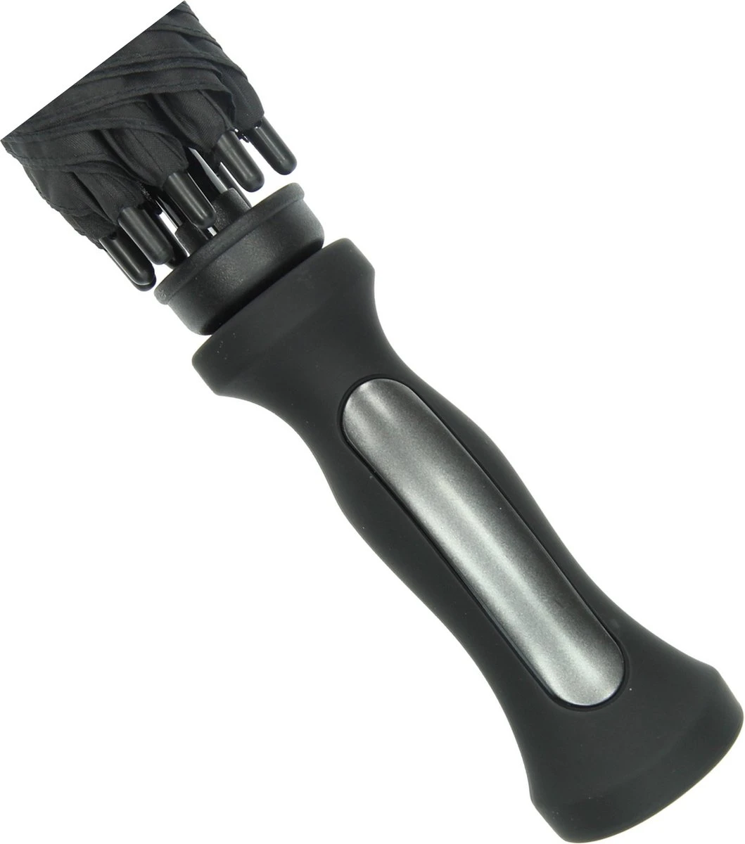 Falcone - Stormparaplu - Extra Sterk - Ø 130 Cm - Zwart 5 Falcone - Stormparaplu - Extra Sterk - Ø 130 Cm - Zwart - Afbeelding 3