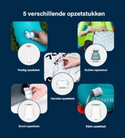 Luvego Luchtbed Pomp MINI PUMP - Oplaadbare Luchtbedpomp - 400LM Lantaarn - 3-in-1 -Buitenkampeeruitrusting 1088x1200 1