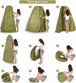 NordFalk Douchetent Pop-up 190 Cm - Camping Douche - Omkleedtent - Incl. Tentharingen En Draagtas - Groen 13 NordFalk Douchetent Pop-up 190 Cm - Camping Douche - Omkleedtent - Incl. Tentharingen En Draagtas - Groen -Buitenkampeeruitrusting 1098x1200