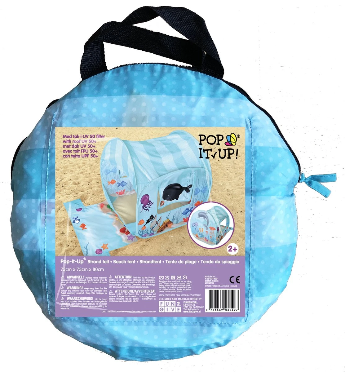 Retr-Oh! Pop-Up Strandtent - Oceaan Avonturen - Speeltent 5 Retr-Oh! Pop-Up Strandtent - Oceaan Avonturen - Speeltent - Afbeelding 3