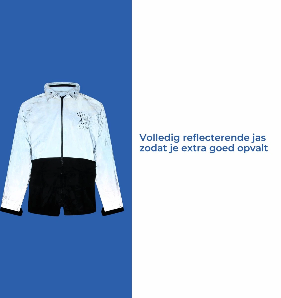 C-Line Regenpak Met Capuchon - Reflecterende Jas - Nieuw Model - Volwassen Maat XL 7 C-Line Regenpak Met Capuchon - Reflecterende Jas - Nieuw Model - Volwassen Maat XL - Afbeelding 5