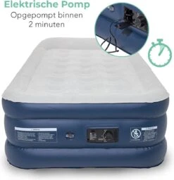 LifeGoods Luchtbed - 1 Persoons - Met Ingebouwde Pomp - Incl. Draagtas En Reparatiekit -Buitenkampeeruitrusting 1159x1200 6