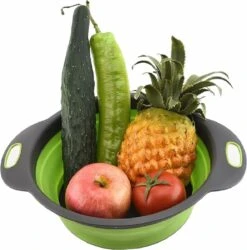 Merkloos Inklapbare Vergiet - Opvouwbaar - Groot - Blauw - Siliconen -Buitenkampeeruitrusting 1186x1200 4