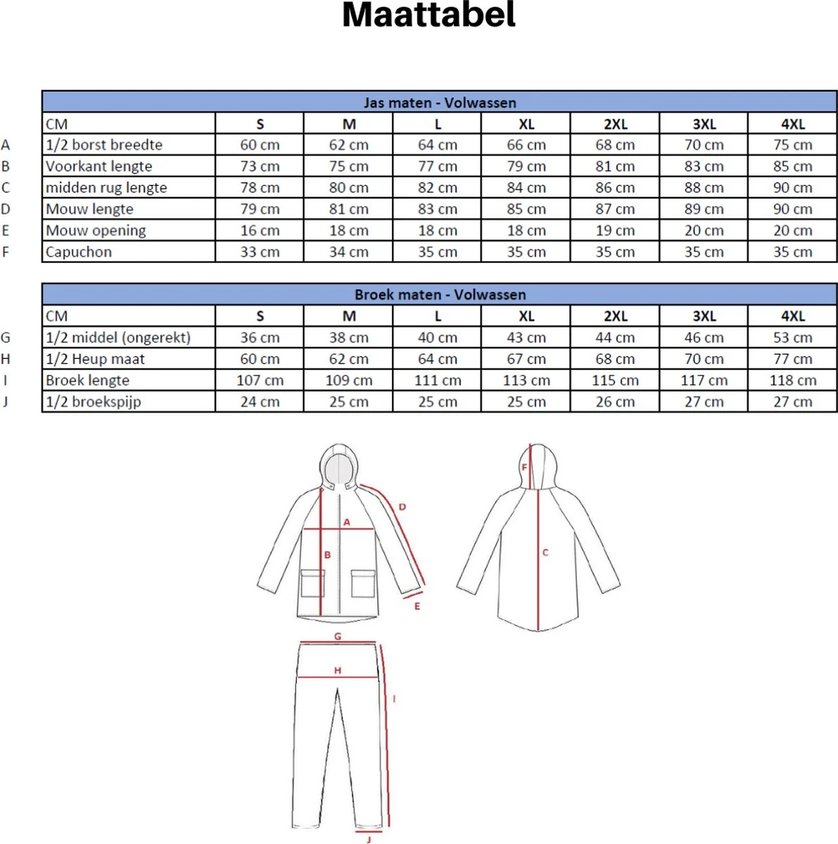 C-Line Regenpak Met Capuchon - Groen - Reflecterend - Nieuw Model - Volwassen Maat XXXXL 17 C-Line Regenpak Met Capuchon - Groen - Reflecterend - Nieuw Model - Volwassen Maat XXXXL - Afbeelding 15