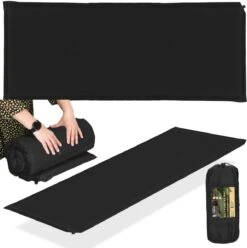 Springos Slaapmat | Zelfopblazend | 180 Cm | Inclusief Hoes | Zwart -Buitenkampeeruitrusting 1193x1200 11