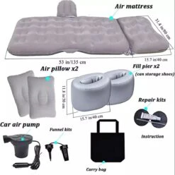 Sophie's Planet® - Auto Luchtbed Met Kussens En Pomp (Grijs) - Auto Matras - Achterbank Matras - Autobed - Car Matress - Comfortabel In De Auto Slapen 7 Sophie's Planet® - Auto Luchtbed Met Kussens En Pomp (Grijs) - Auto Matras - Achterbank Matras - Autobed - Car Matress - Comfortabel In De Auto Slapen -Buitenkampeeruitrusting 1196x1200 29