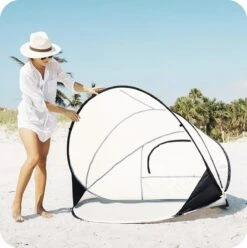 Deryan Luxe Pop Up Strandtent XXL - Anti-UV 50+ - Cream -Buitenkampeeruitrusting 1196x1200 4