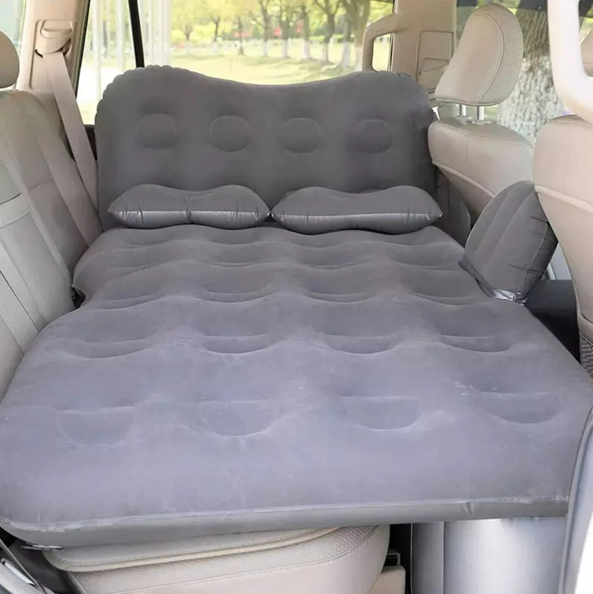Sophie's Planet® - Auto Luchtbed Met Kussens En Pomp (Grijs) - Auto Matras - Achterbank Matras - Autobed - Car Matress - Comfortabel In De Auto Slapen 3 Sophie's Planet® - Auto Luchtbed Met Kussens En Pomp (Grijs) - Auto Matras - Achterbank Matras - Autobed - Car Matress - Comfortabel In De Auto Slapen
