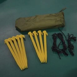 FisherPro Karpertent Met Stormcover – Vistent – Tent - Bescherming Tegen Zon En Wind – 100% Waterdichte Stormhoes – Met Handige Meeneemtas – Ook Geschikt Als Strandtent Of Festivaltent – Extra Veiligheid En Warmte Door Stormcover -Buitenkampeeruitrusting 1198x1200 7