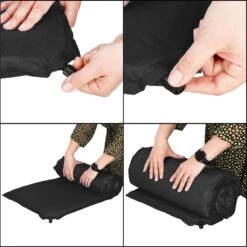 Springos Slaapmat | Zelfopblazend | 180 Cm | Inclusief Hoes | Zwart -Buitenkampeeruitrusting 1199x1200 6