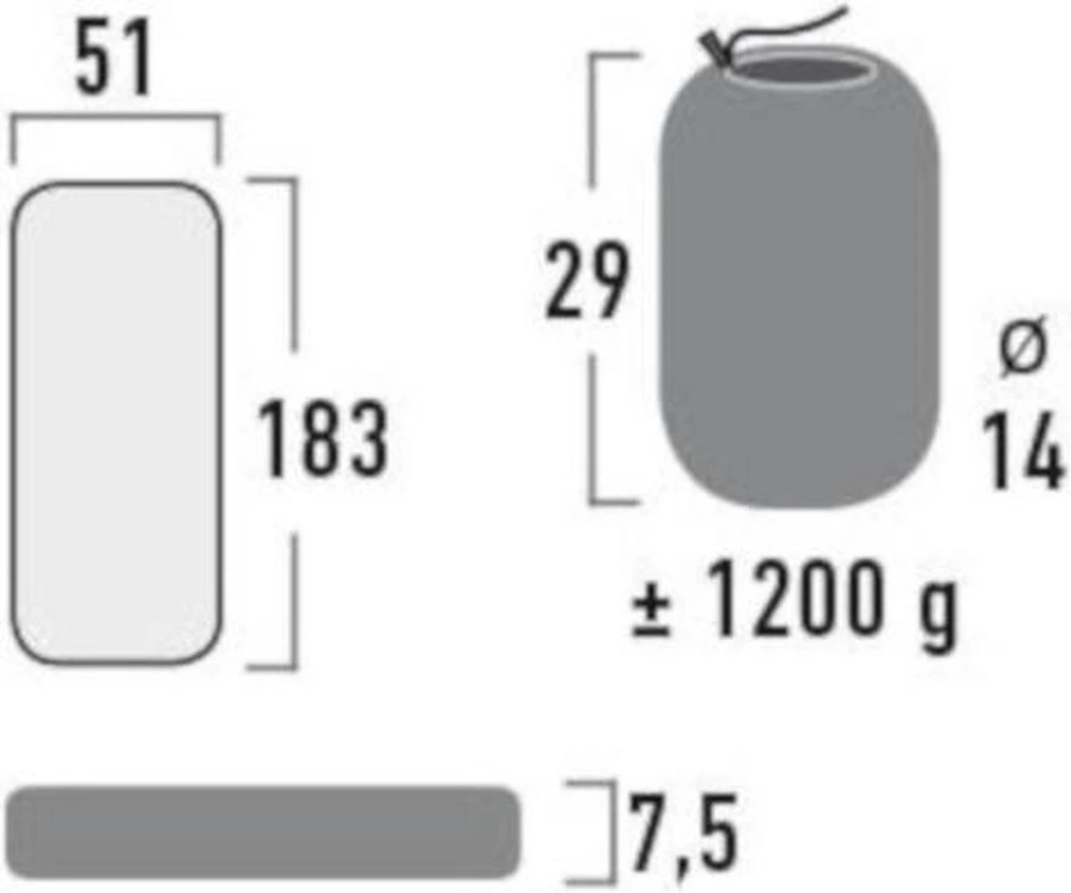 High Peak Dayton - Luchtbed - Donkergrijs 4 High Peak Dayton - Luchtbed - Donkergrijs - Afbeelding 2