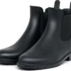 Geweo Regenlaarzen - Wellington Chelsea Laarzen - Kerstmis - Kerstfeest - Christmas Gift - Kort Boots - Waterdichte - Dames - Zwart - Maat 37 -Buitenkampeeruitrusting 1200x1019