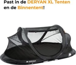 Deryan Cocoon Pop Up Tent - Slaapzak - Luchtbed - Luchtpomp - 4 Persoons - Zilver -Buitenkampeeruitrusting 1200x1021