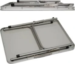 Alu Campingtafel 70x55cm - Inklapbbar Kampeertafel - Picknicktafel Licht Vouwtafel Klaptafel Grijs -Buitenkampeeruitrusting 1200x1024