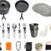 Hikr® Camping Pannenset - Complete 22-delige Kookset - Lichtgewicht - Kookgerei Servies - Outdoor - BPA-vrij - Keukengerei Set -Buitenkampeeruitrusting 1200x1027 1