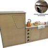 Camper Keuken MDF - Linkerkant EU - Inclusief Kledingstang + Wijnrek - Onbewerkt - Inbouw Kasten Inrichting Kampeerauto Caravan -Buitenkampeeruitrusting 1200x1028 1