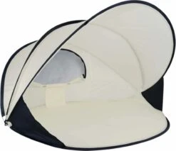 Deryan Luxe Pop Up Strandtent XXL - Anti-UV 50+ - Cream -Buitenkampeeruitrusting 1200x1034
