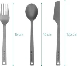 Navaris Campingbestek Van Titanium - Set Met Vork, Mes En Lepel - Bestekset Voor Onderweg En Op Reis - Inclusief Karabijnhaak En Bewaarzakje -Buitenkampeeruitrusting 1200x1034 3