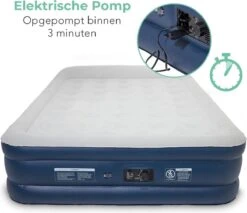 LifeGoods Luchtbed - 2 Persoons - Met Ingebouwde Pomp - Incl. Draagtas En Reparatiekit -Buitenkampeeruitrusting 1200x1034 7