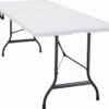 Casaria Tuintafel Opvouwbaar – Met Draaggreep 220x70 Cm – Wit -Buitenkampeeruitrusting 1200x1042