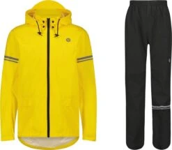 AGU Original Regenpak Essential - Geel/Zwart - L - Dames & Heren - Waterdicht & Ademend -Buitenkampeeruitrusting 1200x1045 3