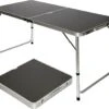 Aluminium Kampeertafel 120x60cm - Campingtafel Inklapbaar - 3-voudig Verstelbare Vouwtafel Antraciet -Buitenkampeeruitrusting 1200x1050 10
