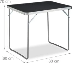 Relaxdays Campingtafel Inklapbaar - Aluminium Klaptafel - Vouwtafel Camping - Koffermodel -Buitenkampeeruitrusting 1200x1057