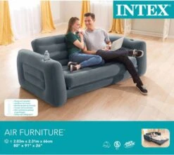 Intex Luxe Bankstel / Opblaasbare Slaapbank - 2-persoons - 203x224x66 Cm -Buitenkampeeruitrusting 1200x1072 4