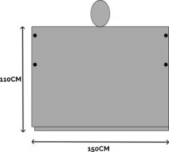 Regenponcho / Fietsponcho Herbruikbaar Voor Volwassenen ( Dames En Heren ) - 200x110cm - 100% Ripstop Polyester - Zwart -Buitenkampeeruitrusting 1200x1079 3