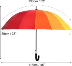 Biggdesign Moods Up Regenboog Paraplu - Windbestendig - Lichte Design - Voor Heren En Dames - Ø110 Cm 25 Biggdesign Moods Up Regenboog Paraplu - Windbestendig - Lichte Design - Voor Heren En Dames - Ø110 Cm -Buitenkampeeruitrusting 1200x1089 3