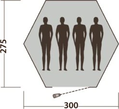 Easy Camp Tent Bolide 400 - Rood - 4 Persoons -Buitenkampeeruitrusting 1200x1096