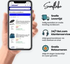Sunflake Stormparaplu Opvouwbaar - Stormbestendig Tot 140km/u - Automatisch Uitklapbaar - Incl. Beschermhoes En Reisetui - Zwart -Buitenkampeeruitrusting 1200x1098 2