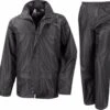 Result Zwart All Weather Regenpak Voor Volwassenen 2XL (46/56) -Buitenkampeeruitrusting 1200x1116