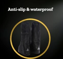 EASTWALL Cover Pro Schoenhoezen - Schoenovertrek Herbruikbaar - Bescherm Je Schoenen Tegen Water, Modder En Sneeuw - Universele Waterdichte Overschoenen - Schoenbeschermers - Anti-slip - Trekkoord Afsluiting - Zwart - Maat 43-44 -Buitenkampeeruitrusting 1200x1122 5