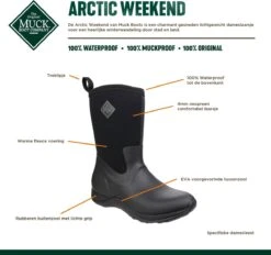 Muck Boot Arctic Weekend Outdoorlaarzen - Zwart - Dames - Maat 39/40 23 Muck Boot Arctic Weekend Outdoorlaarzen - Zwart - Dames - Maat 39/40 -Buitenkampeeruitrusting 1200x1129 8