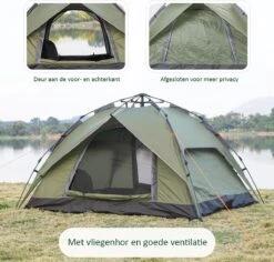 Sens Design Pop Up Tent - Tent - 2-3 Personen -Buitenkampeeruitrusting 1200x1146