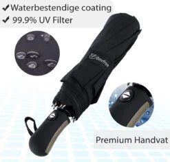 Beefree - Automatische King-size Stormparaplu Ø 123 Cm - Zwart 13 Beefree - Automatische King-size Stormparaplu Ø 123 Cm - Zwart -Buitenkampeeruitrusting 1200x1148 2