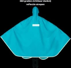 Simple Lifestyle® Universeel Regenjas Bromfiets Hoes Scooter Regenponcho Beenkleed - Zwart -Buitenkampeeruitrusting 1200x1155 7