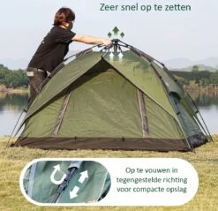 Sens Design Pop Up Tent - Tent - 2-3 Personen -Buitenkampeeruitrusting 1200x1161