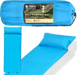 Springos Slaapmat | Zelfopblazend | 186 Cm | Inclusief Hoes & Hoofdkussen | Lichtblauw 39 Springos Slaapmat | Zelfopblazend | 186 Cm | Inclusief Hoes & Hoofdkussen | Lichtblauw -Buitenkampeeruitrusting 1200x1175 6