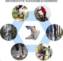 Siliconen Unisex Waterdichte Overschoenen Grijs Maat M 35-38 - Herbruikbaar – Anti Slip Regen Overschoen - Schoenhoesjes - Waterdichte Schoenbeschermers - Regenhoes – Schoenovertrek - Regenlaarzen -Buitenkampeeruitrusting 1200x1176 6