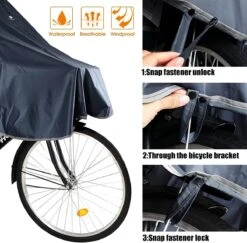 Anyoo Waterdichte Fietsponcho Fiets Regenjas Jas Capes Lichtgewicht Compact Herbruikbaar Voor Jongens Mannen Vrouwen Volwassenen -Buitenkampeeruitrusting 1200x1179 6