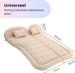 Opblaasbaar Auto Matras - Auto Luchtbed Zwart - Achterbank En Achterbak - Tweepersoons 3-in-1 Universeel Automatras - Inclusief Elektrische Pomp En Accessoires - Kampeer Luchtbed Voor Reizen -Buitenkampeeruitrusting 1200x1180 10