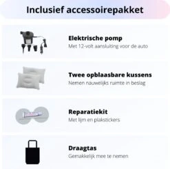 Opblaasbaar Auto Matras - Auto Luchtbed Grijs - Achterbank En Achterbak - Tweepersoons 3-in-1 Universeel Automatras - Inclusief Elektrische Pomp En Accessoires - Kampeer Luchtbed Voor Reizen -Buitenkampeeruitrusting 1200x1189 11