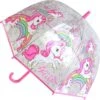 Kids Licensing Paraplu Unicorn + Rugzak Meisjes | Doorzichtige Koepelparaplu Ø70cm Kind | Eenhoorn Gymtas US01 -Buitenkampeeruitrusting 1200x1189 3