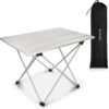 Navaris Campingtafel - Inklapbaar Campingtafeltje Van Aluminium - Opvouwbare Tafel Inclusief Draagtas - Picknicktafel - Zilver -Buitenkampeeruitrusting 1200x1192